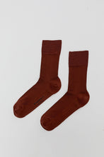 Load image into Gallery viewer, Exquisite J Short Cotton Viscose Socks in Brown