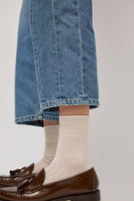 Load image into Gallery viewer, Exquisite J Short Cotton Viscose Socks in Cream