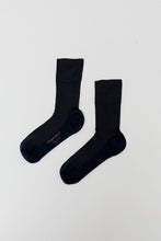 Load image into Gallery viewer, Exquisite J Short Cotton Viscose Socks in Navy