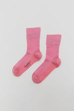 Load image into Gallery viewer, Exquisite J Short Cotton Viscose Socks in Pink