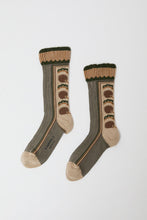 Load image into Gallery viewer, Exquisite J Tapestry Socks in Grey