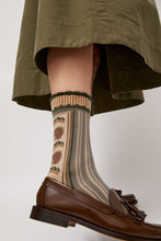 Load image into Gallery viewer, Exquisite J Tapestry Socks in Grey