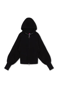 NONAME BUBBLE ZIP-UP CARDIGAN