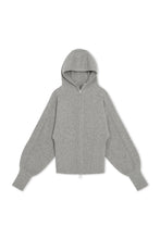 Load image into Gallery viewer, NONAME BUBBLE ZIP-UP CARDIGAN