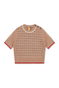 NONAME GEO JACQUARD SWEATER TEE