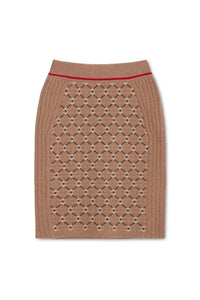 NONAME GEO JACQUARD PENCIL SKIRT