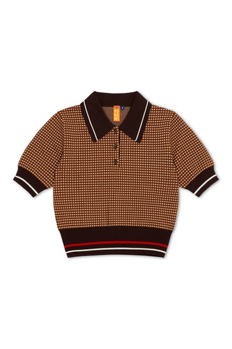 NONAME MINI CHECK SHORT SLEEVE POLO