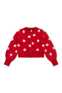 NONAME DOTTY MINI CARDIGAN