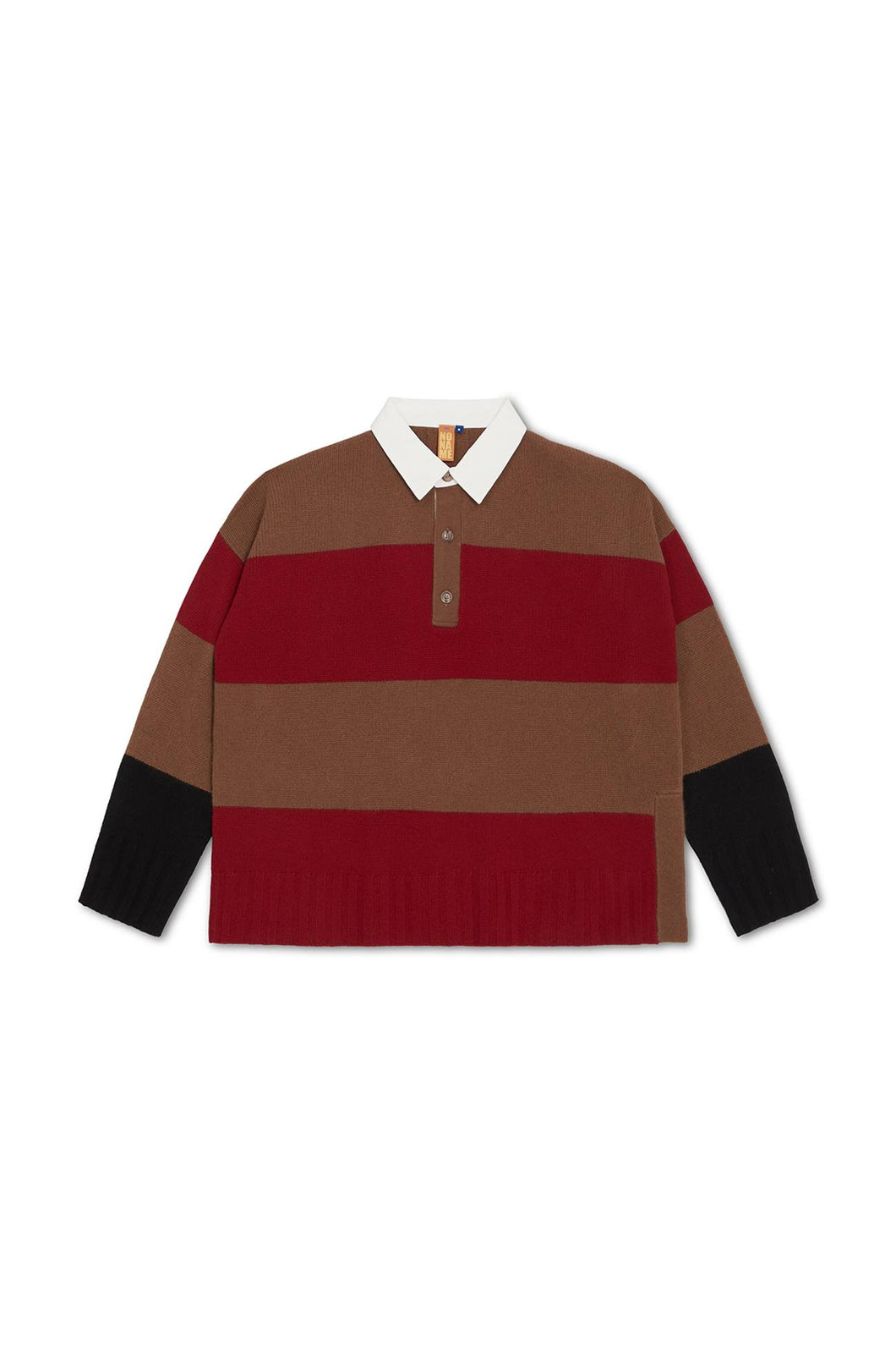 NONAME STRIPED RUGBY POLO