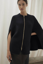 Load image into Gallery viewer, ALLEGRA ZIP-UP CASHMERE CAPE