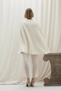 ALLEGRA ZIP-UP CASHMERE CAPE