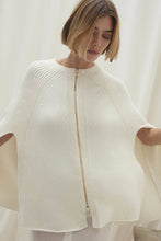 Load image into Gallery viewer, ALLEGRA ZIP-UP CASHMERE CAPE