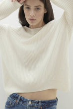 Load image into Gallery viewer, CAMPBELL RIBBED CREWNECK CASHMERE SWEATER