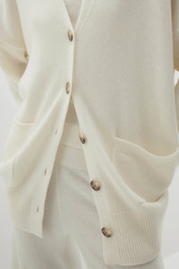 LILY BUTTON-UP CASHMERE CARDIGAN