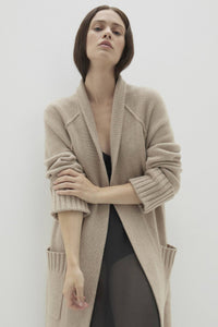 TILYN LONGLINE CASHMERE CARDIGAN