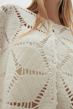 Load image into Gallery viewer, ESTELLE CROCHET CARDIGAN