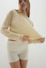 Load image into Gallery viewer, CHRISSY CABLE KNIT CROPPED SWEATER