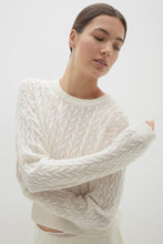 Load image into Gallery viewer, CHRISSY CABLE KNIT CROPPED SWEATER