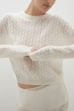 Load image into Gallery viewer, CHRISSY CABLE KNIT CROPPED SWEATER