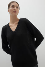 Load image into Gallery viewer, NINA CROCHET V-NECK SWEATER