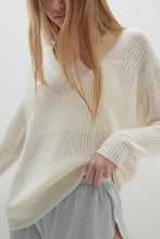 Load image into Gallery viewer, NINA CROCHET V-NECK SWEATER