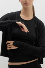 Load image into Gallery viewer, JUNO CROPPED CASHMERE CARDIGAN