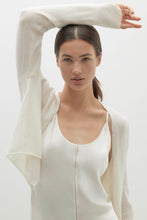 Load image into Gallery viewer, JUNO CROPPED CASHMERE CARDIGAN