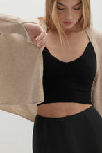 Load image into Gallery viewer, JUNO CROPPED CASHMERE CARDIGAN