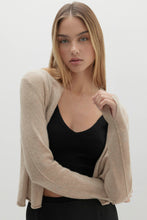 Load image into Gallery viewer, JUNO CROPPED CASHMERE CARDIGAN