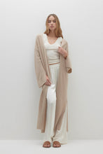 Load image into Gallery viewer, HOLLY MESH LONGLINE CASHMERE CARDIGAN