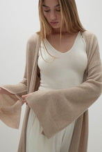 Load image into Gallery viewer, HOLLY MESH LONGLINE CASHMERE CARDIGAN