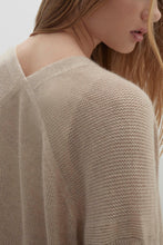 Load image into Gallery viewer, HOLLY MESH LONGLINE CASHMERE CARDIGAN