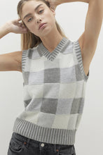 Load image into Gallery viewer, TALULAH PLAID CASHMERE SWEATER VEST