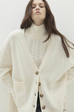 Load image into Gallery viewer, LAUREN BUTTON-UP CASHMERE CARDIGAN