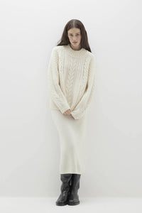 ODETTE CABLE KNIT CASHMERE SWEATER