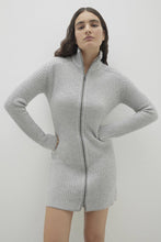 Load image into Gallery viewer, TYRA ZIP-UP CASHMERE SWEATER DRESS