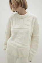 Load image into Gallery viewer, KENNEDY GRAPHIC CASHMERE CREWNECK SWEATER