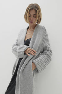 LILYAN LONGLINE CASHMERE CARDIGAN