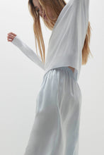 Load image into Gallery viewer, EVAN SILK WIDE LEG PANT