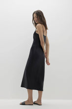 Load image into Gallery viewer, JENNA SILK MIDI DRESS