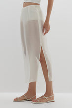 Load image into Gallery viewer, MARISSA SILK ORGANZA MIDI SKIRT