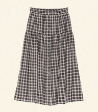 Load image into Gallery viewer, FABIENNE SKIRT -- NAVY COUNTRYSIDE PLAID