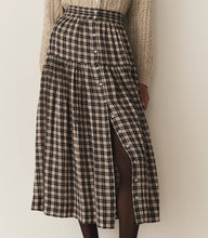 Load image into Gallery viewer, FABIENNE SKIRT -- NAVY COUNTRYSIDE PLAID