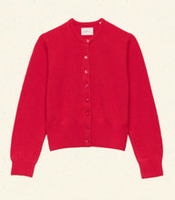 Load image into Gallery viewer, FAIRCHILD CASHMERE CARDIGAN -- TOMATO