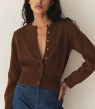 Load image into Gallery viewer, FAIRCHILD CASHMERE CARDIGAN -- CORDOVAN