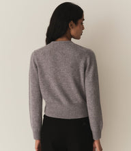 Load image into Gallery viewer, FAIRCHILD CASHMERE CARDIGAN -- PEBBLE GREY