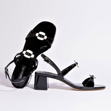 Load image into Gallery viewer, Tinx Block In Black Patent Leather