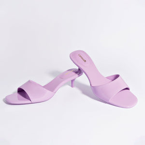 Greta Mule In Lilac Patent Leather