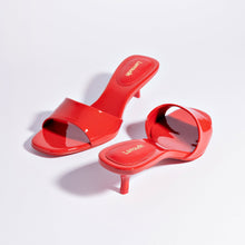 Load image into Gallery viewer, Greta Mule In Scarlet Patent Leather