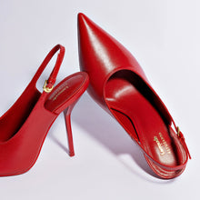 Load image into Gallery viewer, Larroudé x Altuzarra Pump In Blood Red Leather